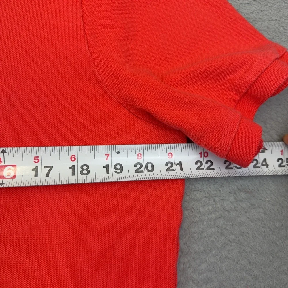 Polo Ralph Lauren Polo Shirt Mens Medium Red Classic Fit Short Sleeve Pony Logo